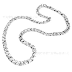 Anno Jewelry Stainless Steel Necklace Chain Geometric Splicing For <b>Bag</b> <b>Charms</b> Unisex Hip Hop Punk Style - Product Image 4