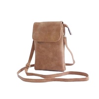 Mini porte-monnaie mobile pour femmes à la mode Style coréen sac à bandoulière étanche PU avec fermeture à glissière Portable nouveau