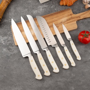 14 Pieces Kitchen <b>Knives</b> <b>Set</b> with Anti-Rust Coating & Built-in Sharpener Stainless Steel Kitchen <b>Knife</b> for Cutting - Product Image 4