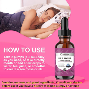 Oem bán buôn tự nhiên thuần chay Hữu Cơ Irish biển rêu đen hạt giống dầu cây ngưu bàng gốc bladderwrack chất lỏng giọt cho người lớn - Product Image 4