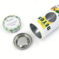 Boîte ronde personnalisée avec fenêtre pour emballage alimentaire : épices, sel, thé, biscuits, snacks, gâteaux - Tube en papier de qualité alimentaire
