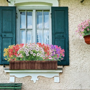 Fiore finto margherita con foglie di eucalipto fiori artificiali margherita per giardino interno esterno decorazione della casa di nozze - Product Image 5