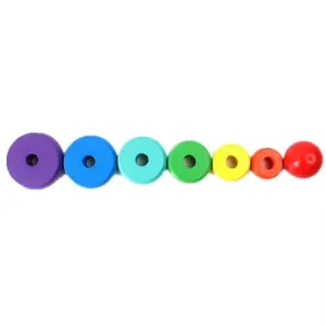 <strong>Rainbow</strong> Stacker Wooden Ring Educational <strong>Toy</strong> Wooden <strong>Rainbow</strong> Stacking Rings Baby <strong>Toy</strong>, Stacker <strong>Toys</strong> for Infants&amp;Toddlers - Product Image 5