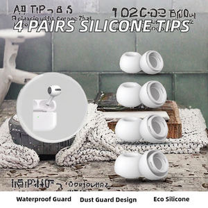 <span class=keywords><strong>Embouts</strong></span> d'écouteurs en silicone anti-rides <span class=keywords><strong>Pro</strong></span> 1 <span class=keywords><strong>2</strong></span>, étanches, nettoyants, avec remplissage de microparticules, protection anti-poussière intégrée, écologiques, 4 paires - Product Image 2