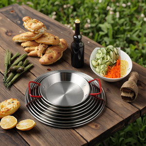 Poêle plate en acier inoxydable pour fruits de mer coréens pour nouilles Pots plats à soupe Casseroles Friteuse Plats - Product Image 1