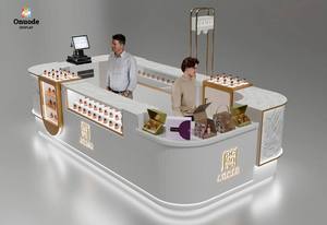 Exhibidores de Perfumes de Lujo Personalizados en Madera y Oro |   Diseño Personalizado y Soluciones Completas para Tiendas Minoristas, Exhibición de Perfumes para Tiendas - Product Image 3