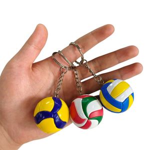 Llavero con Bola de Voleibol de 3.8CM, Adorno de PVC, Premio de Competición, Regalo Empresarial, Mini Llavero de Voleibol - Product Image 1