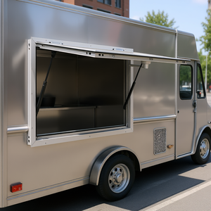 Fenêtre de concession en alliage d'aluminium 48x36 pouces pour camions de restauration avec auvent à crochet de remorquage, montage facile, résistant à la rouille, utilisation extérieure - Product Image 2