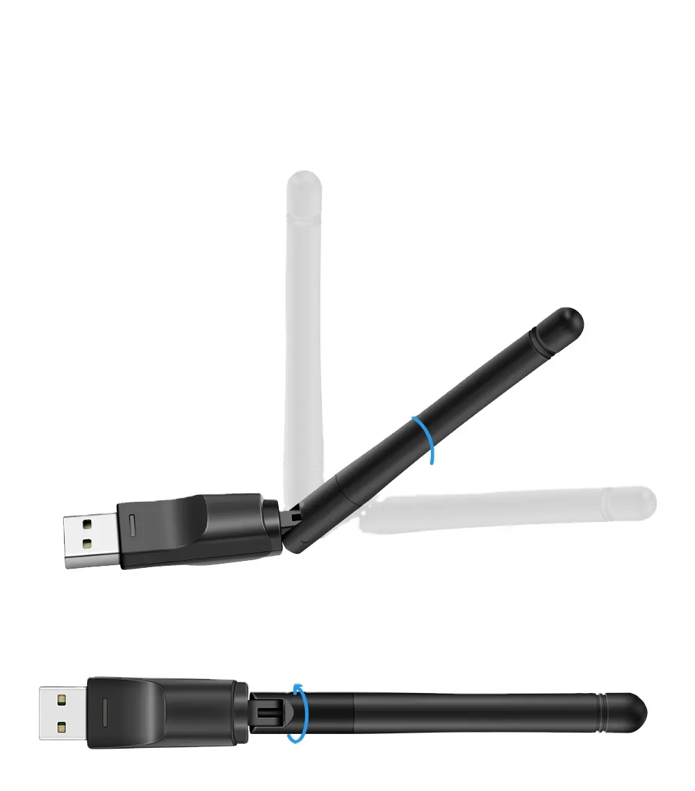 USB Wifi adaptörü 150Mbps 2.4 ghz anten USB 802.11n/g/b Ethernet Wi-fi dongle usb lan kablosuz ağ kart PC wifi alıcısı