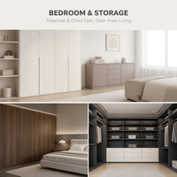Panneau MDF mélaminé sans formaldéhyde E0, panneau de fibres écologique de qualité meuble pour armoire de chambre et meuble de rangement