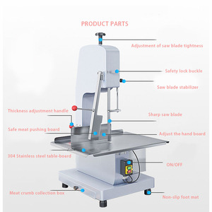 Factory Direct New Semi-Automatic <b>Bone</b> <b>Saw</b> Machine for Efficient Frozen Meat Cutter Core Motor Food Processing Machinery - Product Image 6