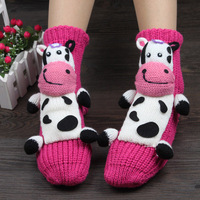 Chaussettes pour filles Design personnalisé Créatif Nouveauté Fou Mignon Kawaii 3D Animaux Drôle Dessin Animé