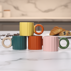 Mug en céramique de porcelaine personnalisable, moderne, écologique, à motif de dessin animé - Cadeau d'entreprise, utilisation au bureau, réutilisable, sans danger pour les aliments, passe au lave-vaisselle et au micro-ondes - Product Image 1
