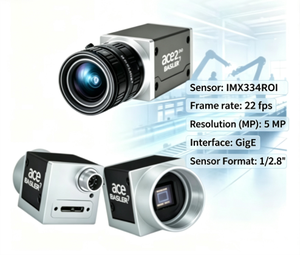 กล้องสี Basler A2A2590-22gcBAS 5MP Rolling GigE รุ่นใหม่ สำหรับการมองเห็นด้วยเครื่องจักร - Product Image 2