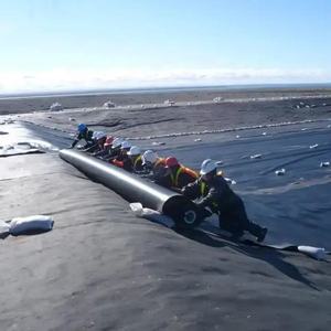 Wegmerk Ondoordringbare Hdpe Geomembrane Flexibele Composiet Voering Voor Stortdam Aquacultuur - Product Image 3