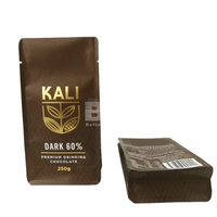 Bolsas de café negras biodegradables Bio Pla con válvula 250g 500g 1kg Bolsa de café de fondo plano Bolsa de pie Bolsas de embalaje de té