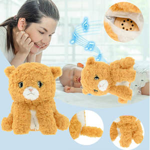 Interaktive kuschel ige Katze Kuscheltier Spielzeug Benutzer definierte singende Musik sprechendes Spielzeug Elektronisches Plüsch tier für Kinder - Product Image 1