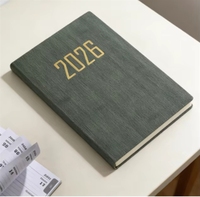 Carnet de notes personnalisé avec logo 2026, couverture rigide en cuir PU A5