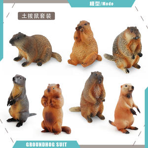 Comercio exterior Venta caliente Modelo salvaje <span class=keywords><strong>Marmota</strong></span> Ardilla Bosque Pastizal Animal Adornos de mano estáticos - Product Image 4