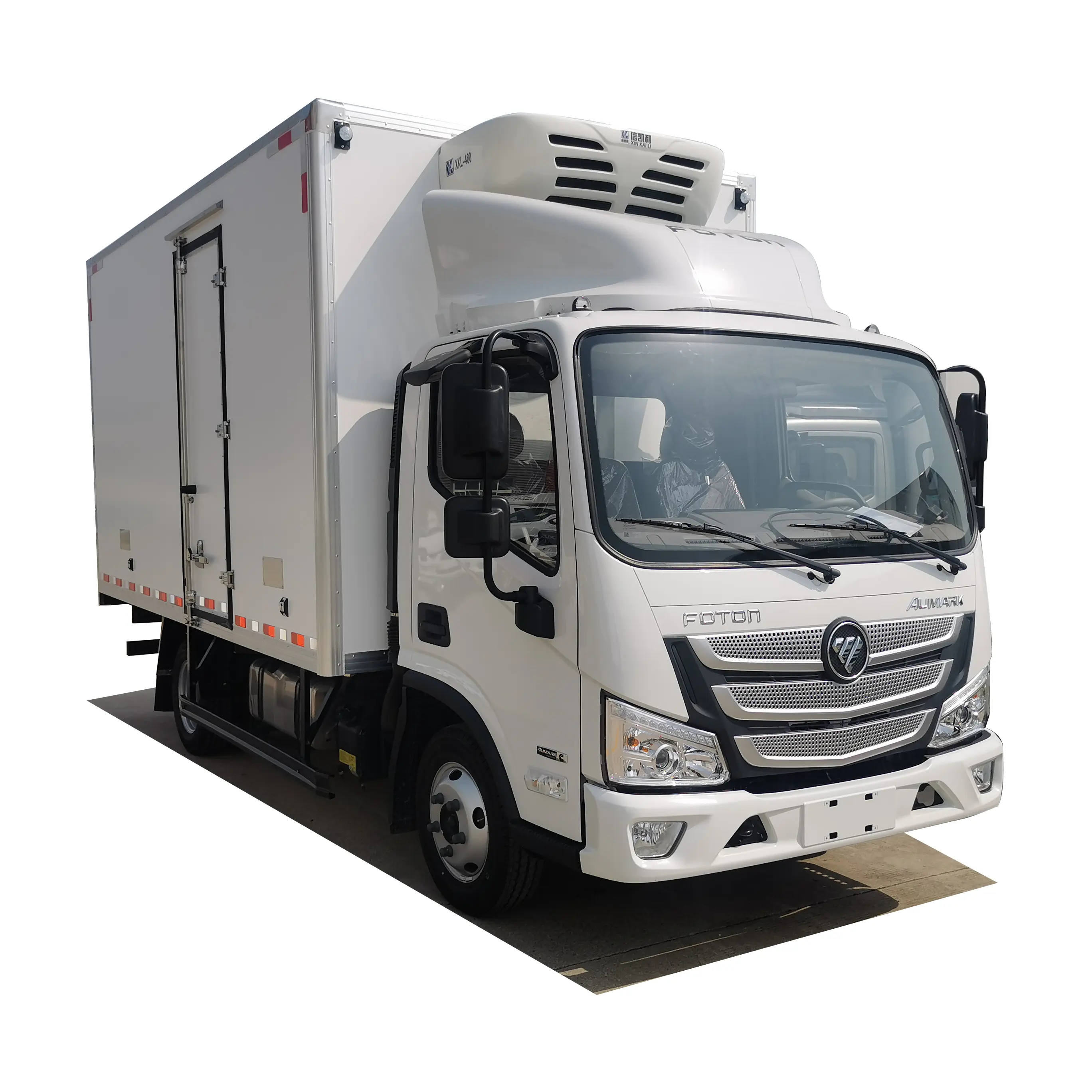 Kingthermo xe tải lạnh đơn vị nhỏ đơn vị làm lạnh cho xe tải kênh Hộp kích thước không khí cuộn dây Quạt làm mát phạm vi mét