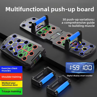 Planche de pompes multifonctionnelle intelligente et réglable pour le comptage, en ABS, portable, pour entraînement abdominal, pectoral et des épaules à domicile