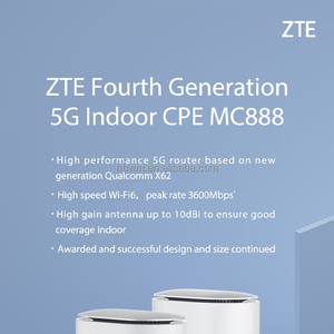 เราเตอร์ไร้สาย ZTE 5G WiFi 6 AX3600 Home CPE MC888 SDX62 แบบสองย่านความถี่ 5G NR NSA/SA 4G LTE CAT19 รองรับซิมการ์ด - Product Image 2