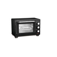 Mini four à gaz double grille, chauffage uniforme, pour pizza et dinde, avec voyant lumineux et minuterie, four grille-pain électrique 30L