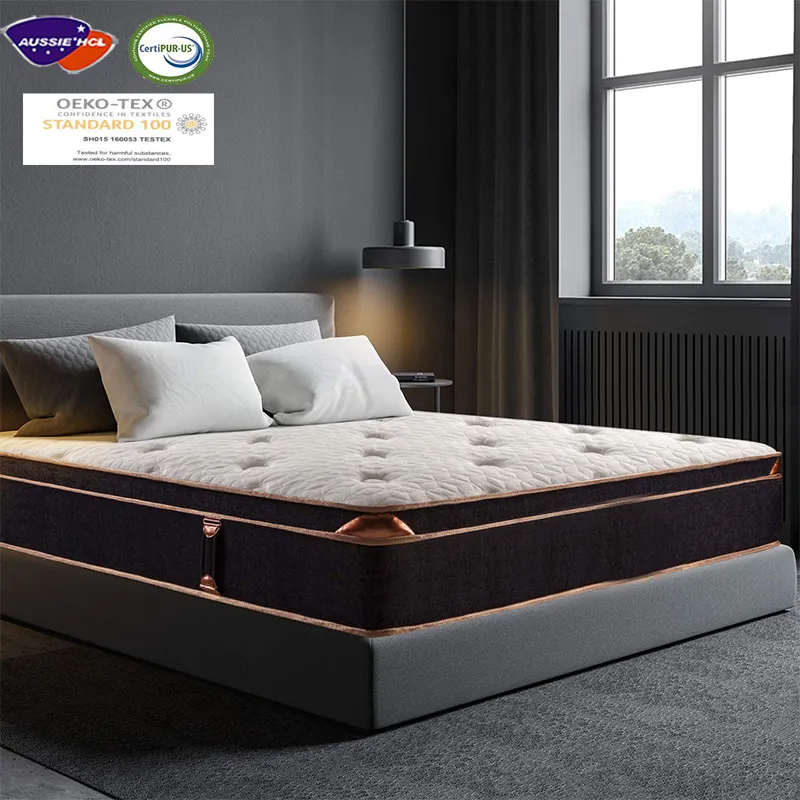 Premium wholesale modern bed mattress stores near me for home furniture in a box latex gel memory foam pocket spring mattress