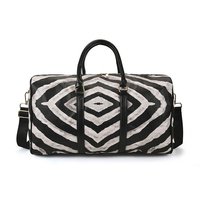 Sac fourre-tout de gymnastique polochon en cuir PU imprimé zèbre léopard transfrontalier sac à bandoulière de voyage de grande capacité pour le sport féminin