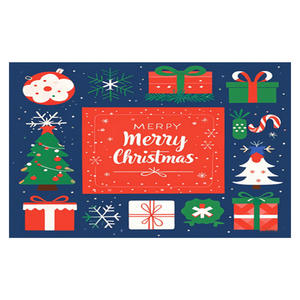 Tapis rectangulaire imprimé de Noël Wan Xinlong, facile à nettoyer, tapis moderne et original pour la décoration du salon - Product Image 2