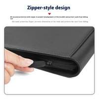Album en cuir PU à 9 pochettes avec fermeture éclair, capacité de 252 cartes, logo personnalisé, pour Yu-Gi-Oh. Collection de cartes sportives avec blocage RFID