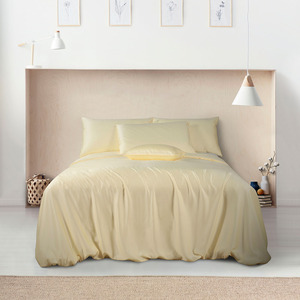 Bộ Ga Trải Giường Đơn Giản Cỡ King 4 Chiếc Ga Trải Giường Bằng Lụa Cao Cấp 300Tc Lyocell Tencel - Product Image 3