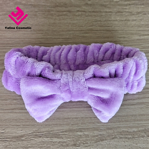 Wholesale Women <strong>Towel</strong> Hairband <strong>Spa</strong> Head Band Makeup Turban Bowknot Headband Stretchy Hair Band Headband - Product Image 3