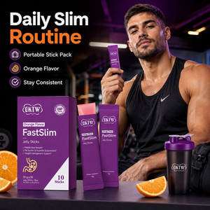 OKTW FastSlim Palitos de Gelatina Sabor <span class=keywords><strong>Naranja</strong></span> en Stock, Muestras Gratis, OEM, Marca Privada, Suplemento Nutricional Diario <span class=keywords><strong>para</strong></span> <span class=keywords><strong>el</strong></span> Bienestar Corporal - Product Image 1