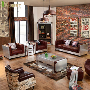 <span class=keywords><strong>Canapé</strong></span> classique de luxe, style vintage industriel <span class=keywords><strong>rétro</strong></span>, <span class=keywords><strong>canapé</strong></span> aviateur, bar à cigares, pub, club, studio, concessionnaire automobile, salon, mobilier <span class=keywords><strong>chic</strong></span> industriel - Product Image 5