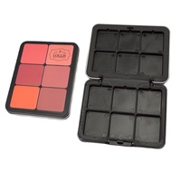 12 trous vide en plastique recyclable estampage fond de teint fard à joues contour visage Palette emballage marque privée