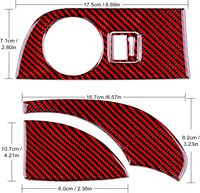Kohle faser Auto Scheinwerfer Schalter Knopf Aufkleber Abdeckung Innen Fahrerseite Armaturen brett Streifen Verkleidung für Dodge Durango 2011-2020 Acc