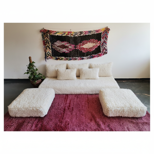 Oriental Home Customizable Color Sofa Set with Quality Cotton Sponge 200x80x20 cm Vintage Pattern Woven Linen Pillows <b>Cushions</b> - Product Image 3