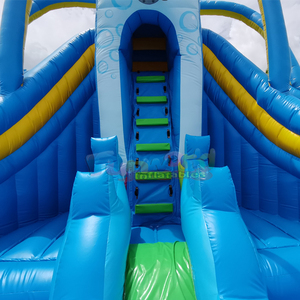 Toboggan gonflable giant octopus ocean park dual racing lanes inflatable water <b>slide</b> with splash <b>pool</b> - Product Image 6
