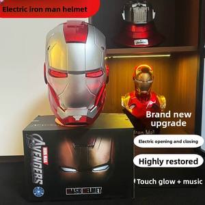 <span class=keywords><strong>Casco</strong></span> de <span class=keywords><strong>Iron</strong></span> <span class=keywords><strong>Man</strong></span> <span class=keywords><strong>MK5</strong></span> Jarvis Luminoso con Apertura y Cierre Manual, Máscara de Juguete para Disfraces de Niños - Product Image 2
