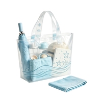 Sac fourre-tout pliable en plastique imperméable, sac à main de rangement portable spécial pour cosmétiques