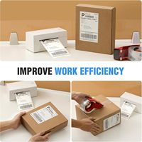 4x6 étiquettes d'expédition thermique de qualité commerciale 500-Pack Fanfold Crisp Prints Oil Proof Transfer Sticker Crisp Thermal Printer