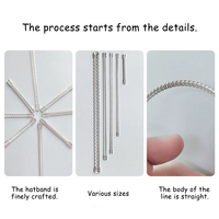 Accesorio de Hueso Metálico para Corsé, Armazones de Acero de Alta Calidad al por Mayor, Accesorios para Sujetador de Espina de Pescado, Hueso Espiral de Acero Inoxidable
