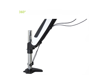 Brazo de resorte de Gas para montaje en pared, soporte de aluminio para sentadillas, 15-27 pulgadas, <span class=keywords><strong>Monitor</strong></span> <span class=keywords><strong>LCD</strong></span> + soporte para teclado, soporte de movimiento completo ajustable - Product Image 4