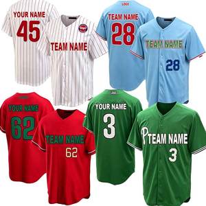 Maillot de baseball d'été en gros, design classique, motif 'City Brotherly Love', rouge, blanc, bleu marine, tenue d'équipe, séchage rapide, respirant, en Spandex - Product Image 4