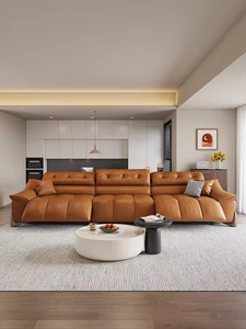 Canapé en cuir intelligent multifonctionnel de style italien, léger et luxueux, pour salon, home cinéma - Product Image 4