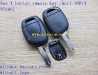 Boîtier de remplacement de coque vierge de clé à distance 1 bouton de haute qualité pour Renault