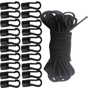 Plastic Elastic Rope 5cm X 15m With 10 <b>Hooks</b> For Outdoor <b>Boating</b> And Kayaking Use - Product Image 3