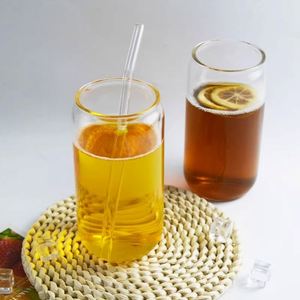 Offre Spéciale – Tasse à café en verre 16 oz avec couvercle en bois et bouchon de paille, résistante à la chaleur et lavable au lave-vaisselle, cadeau unisexe - Product Image 4