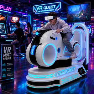 Simulateur de course de moto VR de dernière génération pour usage en intérieur, centres commerciaux, salles de jeux, parcs d'aventure, construction en fibre de verre et métal 1 - Product Image 4